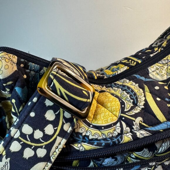 Vera Bradley Midnight Blues Quilted Cotton Crossbody Adjustable Strap Bag - Picture 6 of 12